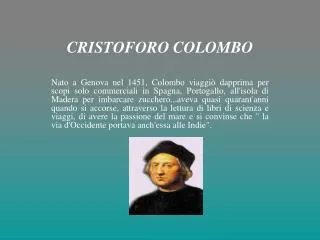 cristoforo colombo