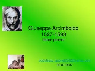 Giuseppe Arcimboldo 1527-1593 Italian peinter