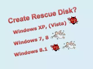 Create Rescue Disk?
