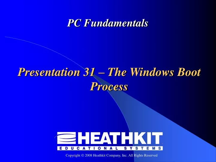 presentation 31 the windows boot process
