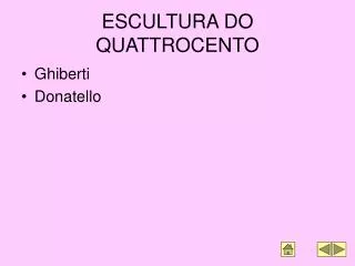 escultura do quattrocento