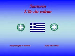 santorin l le du volcan