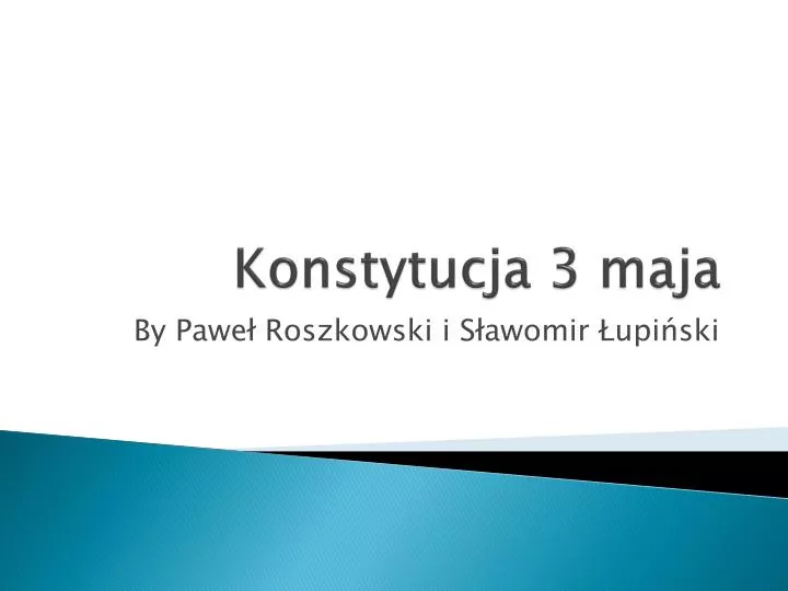 Ppt Konstytucja 3 Maja Powerpoint Presentation Free Download Id5229337 1288