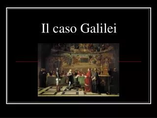 il caso galilei