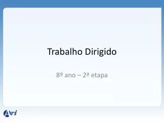 trabalho dirigido