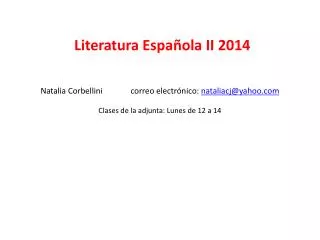 natalia corbellini correo electr nico nataliacj@yahoo com clases de la adjunta lunes de 12 a 14