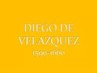 diego de velazquez 1599 1660