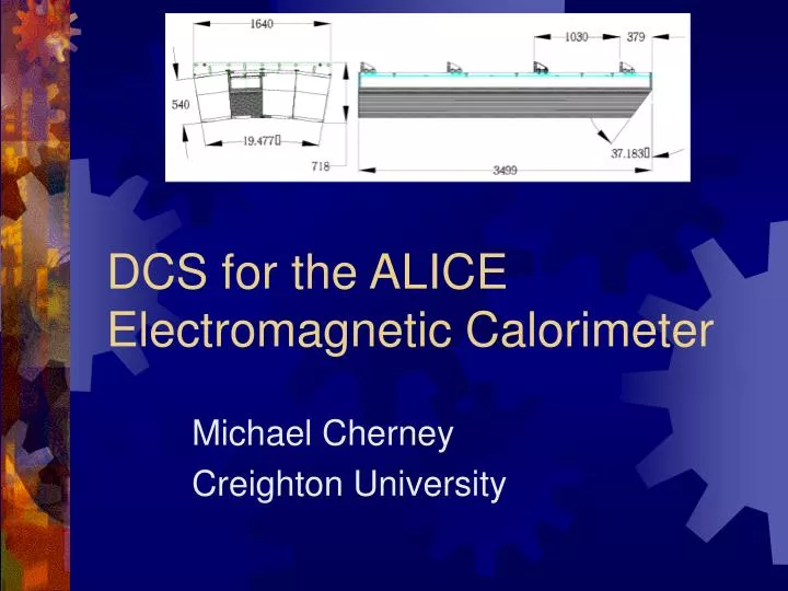 dcs for the alice electromagnetic calorimeter