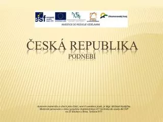 esk republika podneb