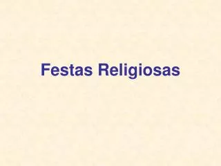 festas religiosas