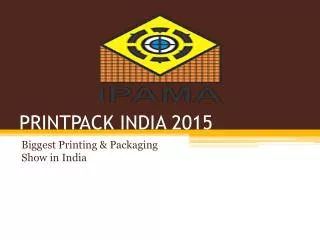 Biggest Printing and Packaging Show in India