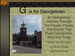 G is for Georgetown