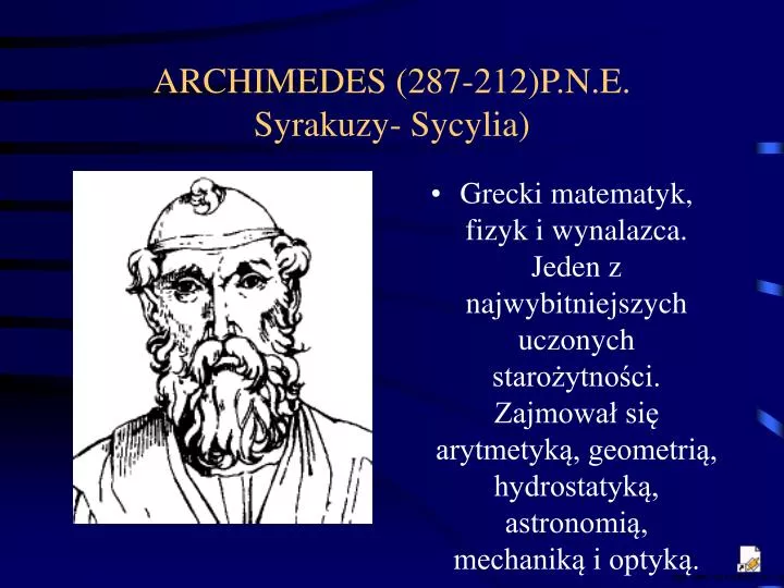 archimedes 287 212 p n e syrakuzy sycylia