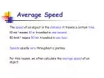 Average Speed - slide 1