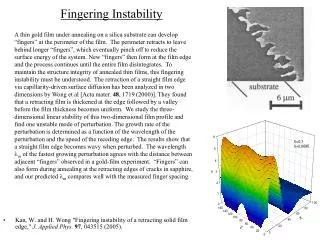 Fingering Instability