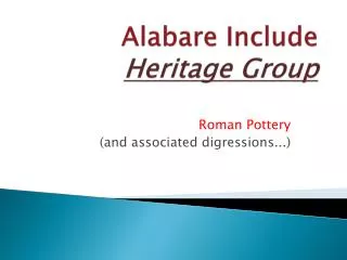Alabare Include Heritage Group