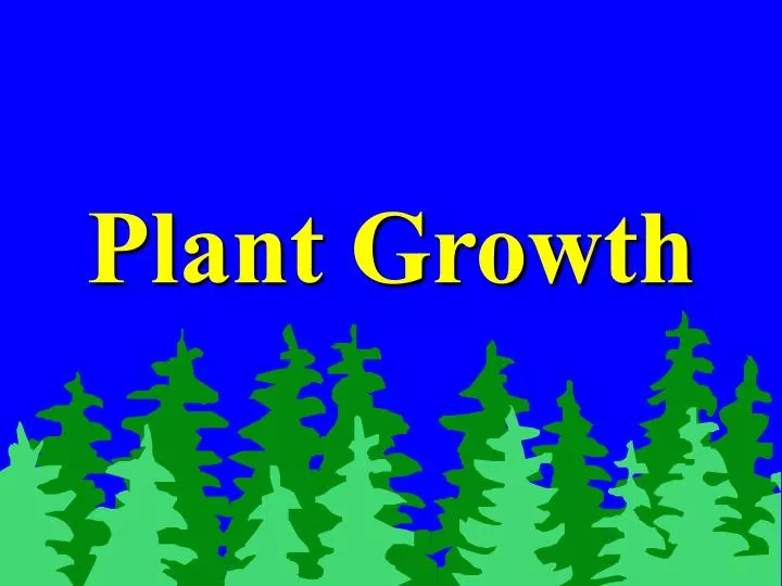 plant growth