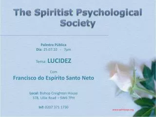 The Spiritist Psychological Society