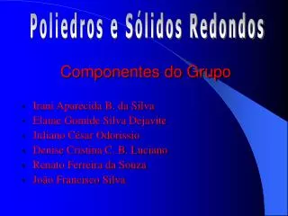 componentes do grupo