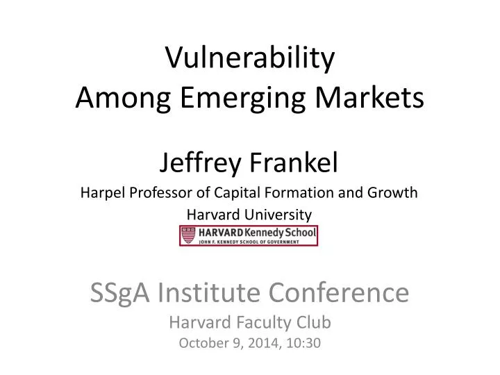 vulnerability among emerging markets
