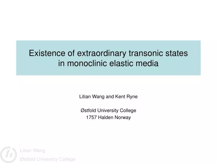 existence of extraordinary transonic states in monoclinic elastic media