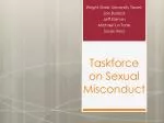 Taskforce on Sexual Misconduct - slide 1