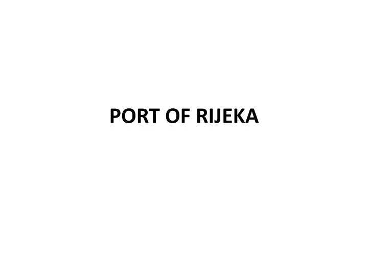 port of rijeka