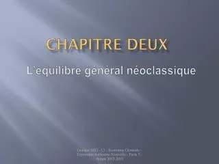chapitre deux