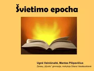 vietimo epocha