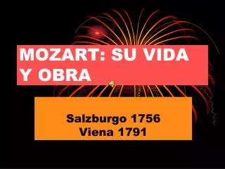 mozart su vida y obra