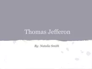 Thomas Jefferon