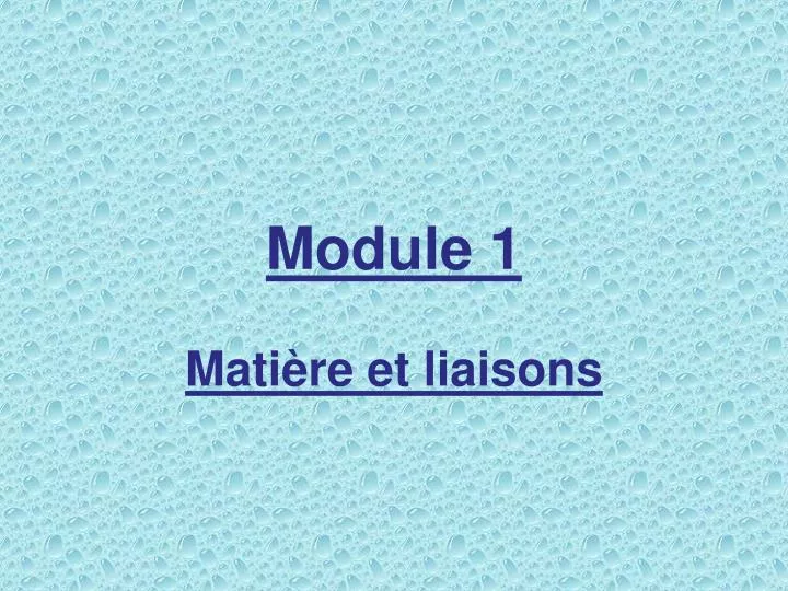 module 1