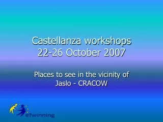 Castellanza workshops 22-26 October 2007