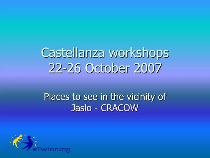 castellanza workshops 22 26 october 2007