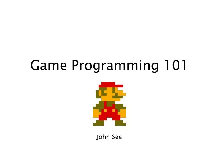 game programming 101