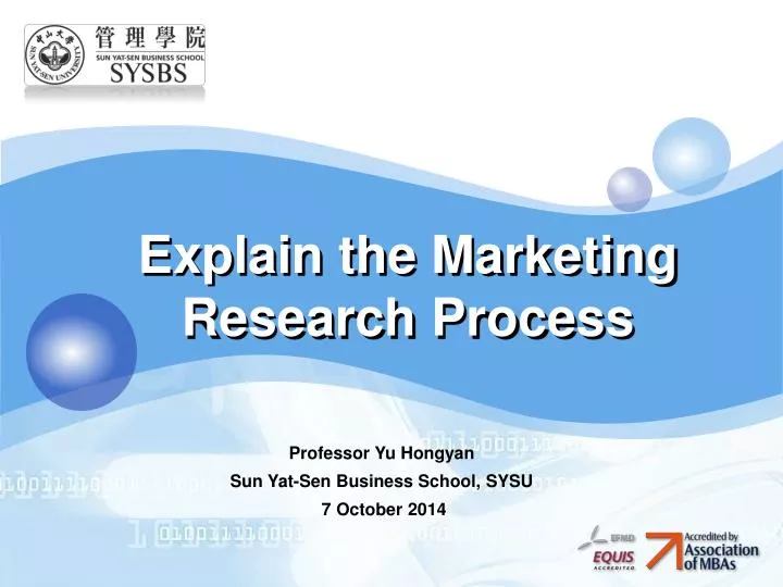 explain the marketing research process