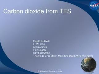 Carbon dioxide from TES