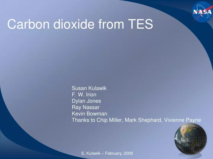 carbon dioxide from tes