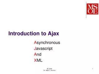 Introduction to Ajax