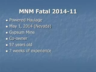 MNM Fatal 2014-11