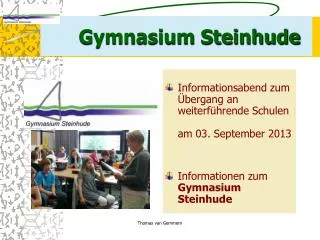 gymnasium steinhude