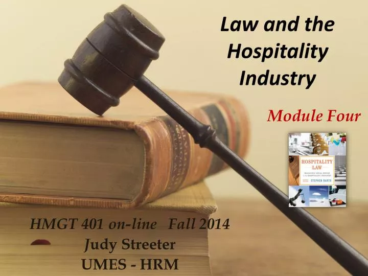law and the hospitality industry