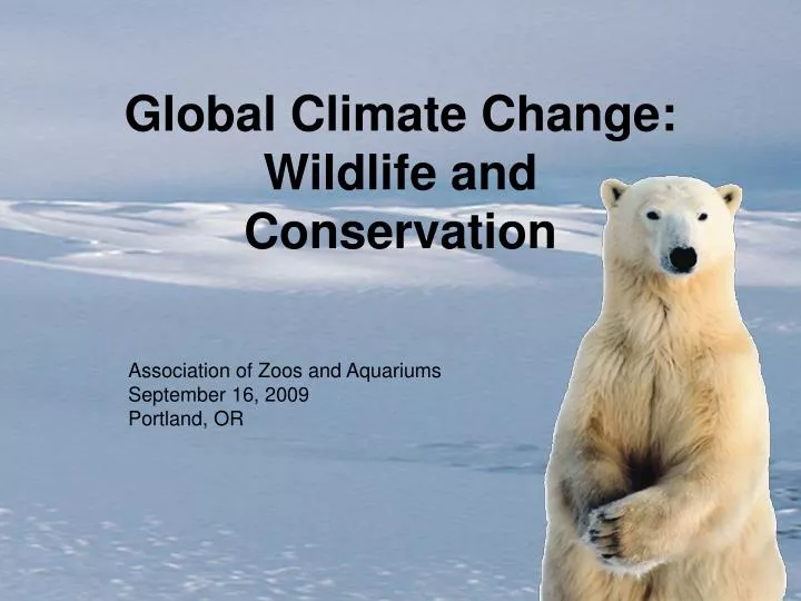 global climate change wildlife and conservation