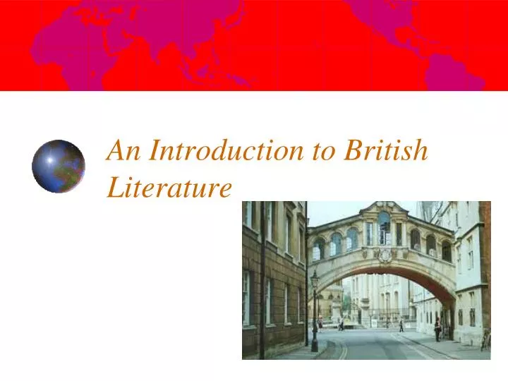 an introduction to british literature