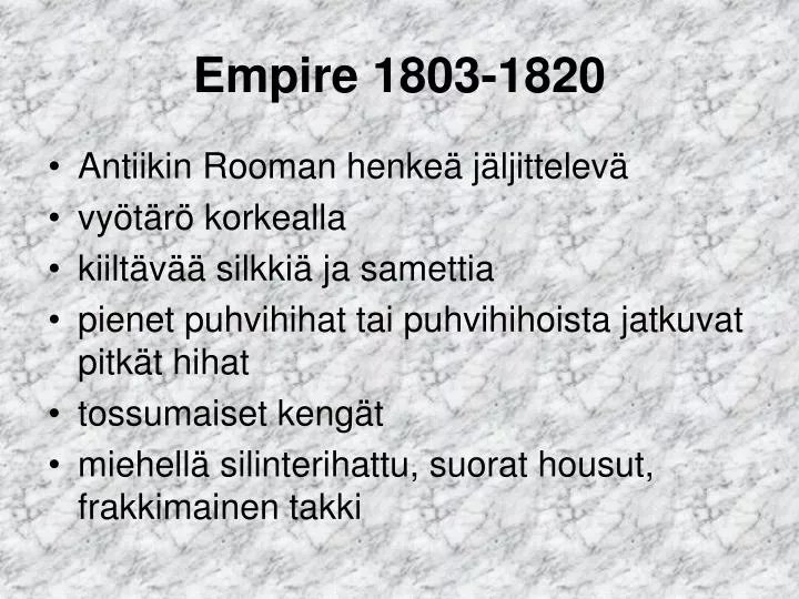 empire 1803 1820
