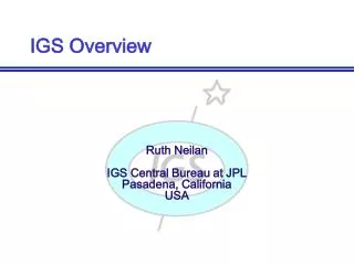 IGS Overview