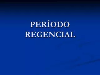per odo regencial