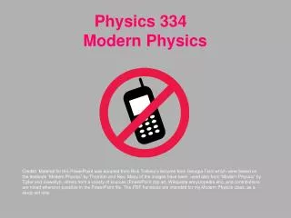 Physics 334 Modern Physics