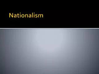 Nationalism