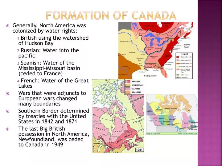 formation of canada